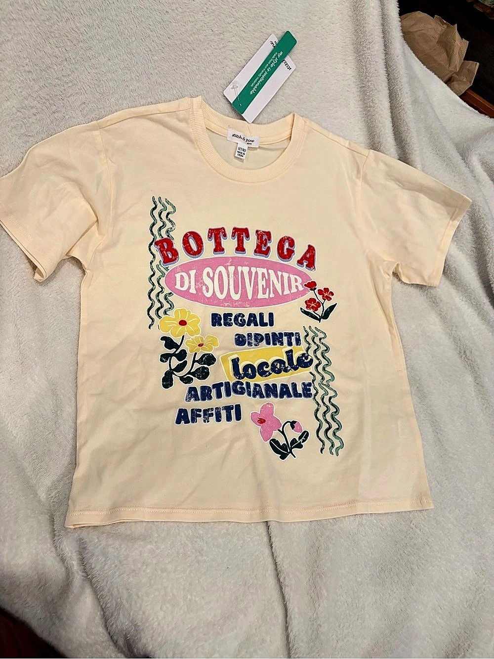 Stitch & Pine Girls Short Sleeve Tee Size Small NWT